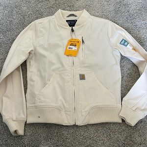 Brand new with tags Women’s White Bomber Jacket Carhartt